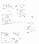 Controls Electric Starter Governor Spring Diagram and Parts List for 20T232-0753-F1  Briggs and Stratton Engine